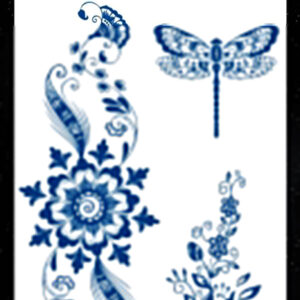 GLE-040 Semi Permanent Tattoo 4.25"x7"