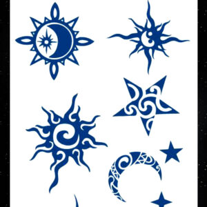 GLE-044 Semi Permanent Tattoo 4.25"x7"