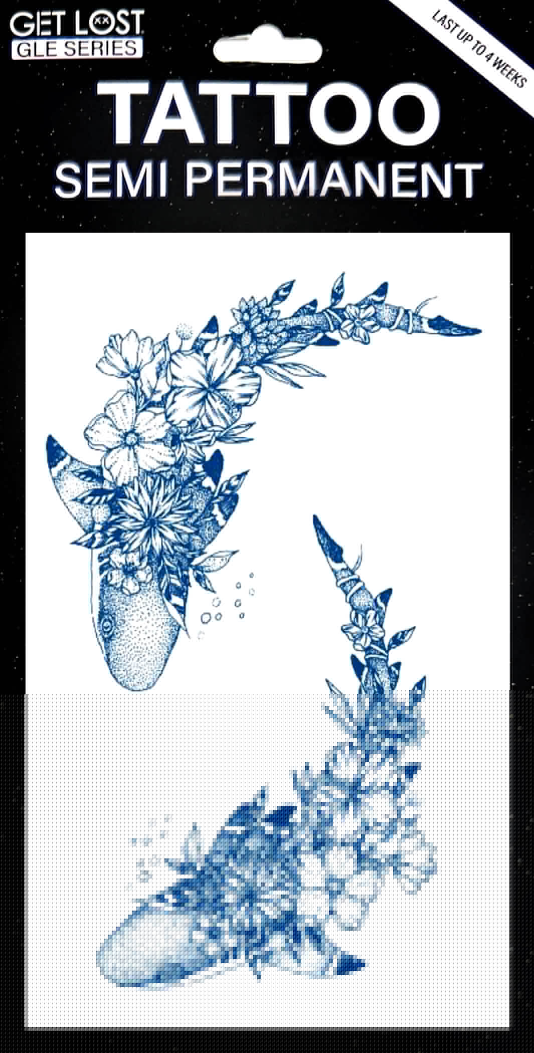 GLE-047 Semi Permanent Tattoo 4.25"x7"