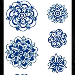 GLE-060 Semi Permanent Tattoo 4.25"x7"
