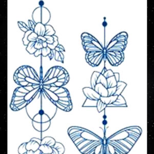 GLE-065 Semi Permanent Tattoo 4.25"x7"