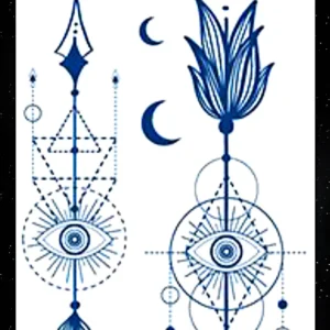 GLE-084 Semi Permanent Tattoo 4.25"x7"