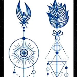 GLE-086 Semi Permanent Tattoo 4.25"x7"