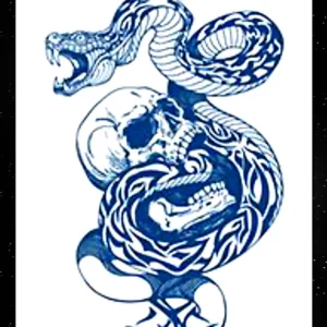 GLE-091 Semi Permanent Tattoo 4.25"x7"