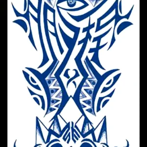GLH-007 Semi Permanent Tattoo 6"x18.25"
