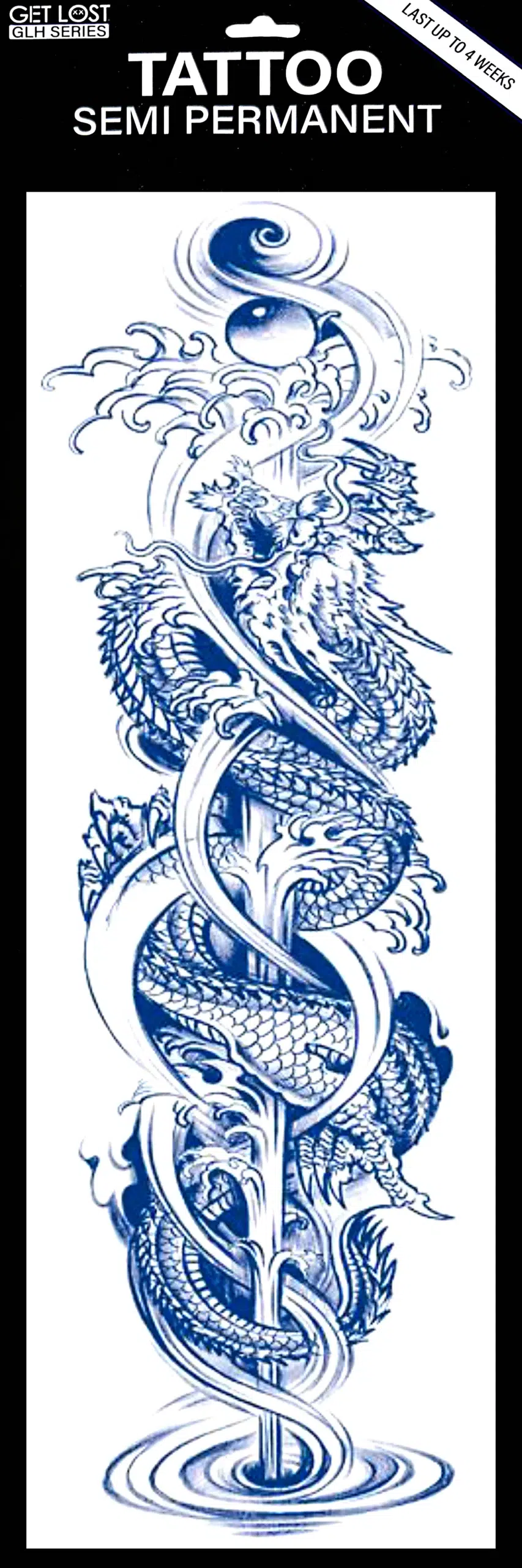 GLH-008 Semi Permanent Tattoo 6"x18.25"