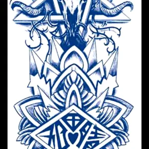 GLH-010 Semi Permanent Tattoo 6"x18.25"
