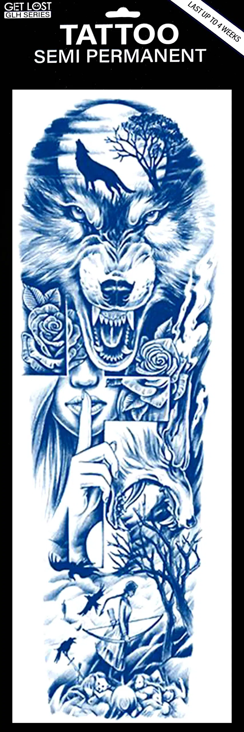 GLH-013 Semi Permanent Tattoo 6"x18.25"