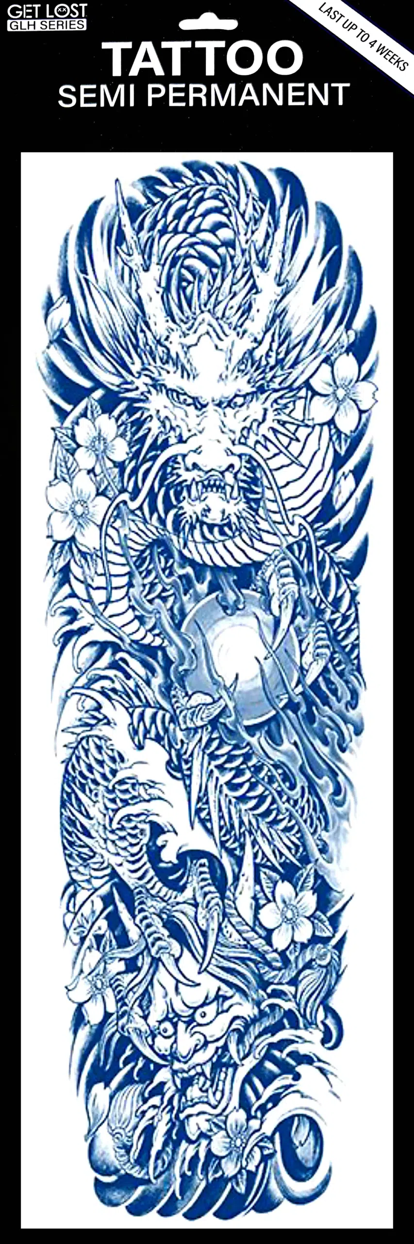 GLH-016 Semi Permanent Tattoo 6"x18.25"