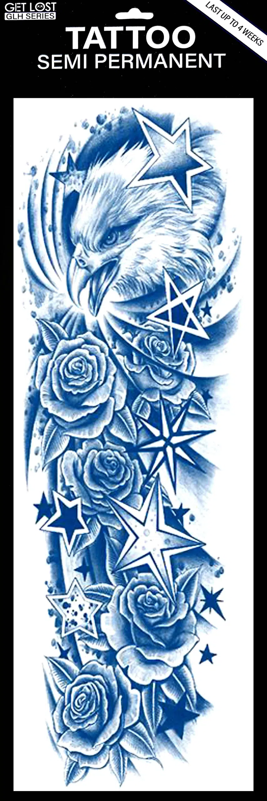 GLH-019 Semi Permanent Tattoo 6"x18.25"