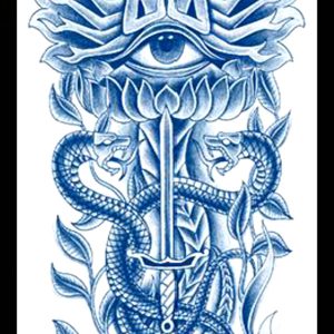 GLH-020 Semi Permanent Tattoo 6"x18.25"