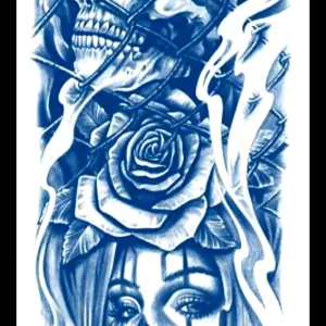 GLH-025 Semi Permanent Tattoo 6"x18.25"