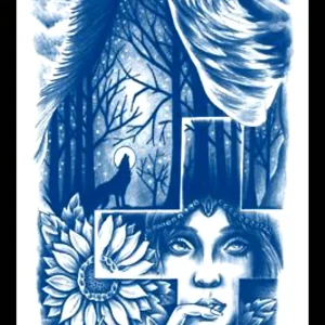 GLH-026 Semi Permanent Tattoo 6"x18.25"