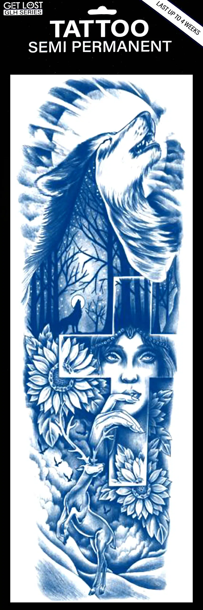 GLH-026 Semi Permanent Tattoo 6"x18.25"