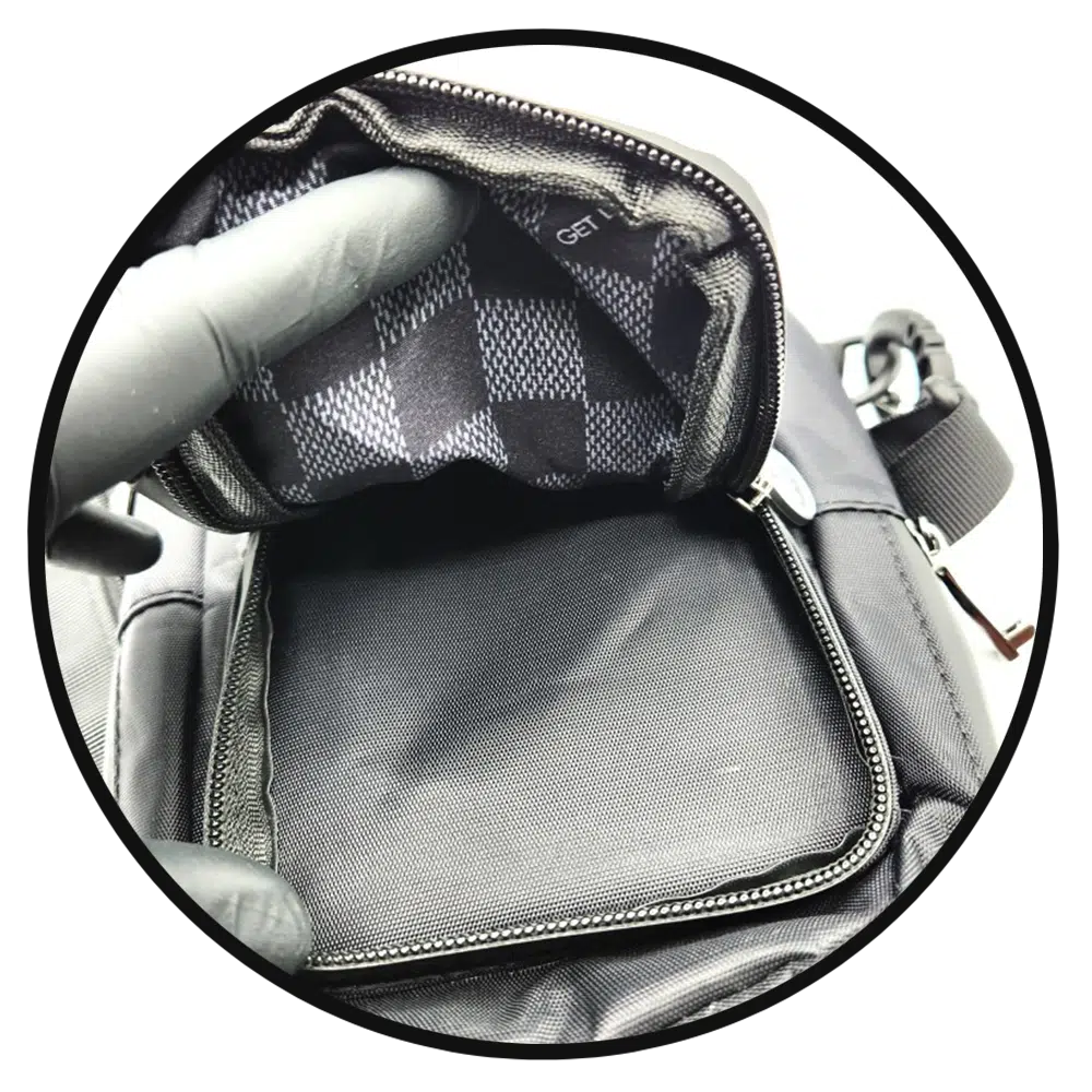 CB-SL-006 Get Lost Saffiano Leather Smell-Proof Premium Convertible Bag (Get Lost Astronaut) - Image 6