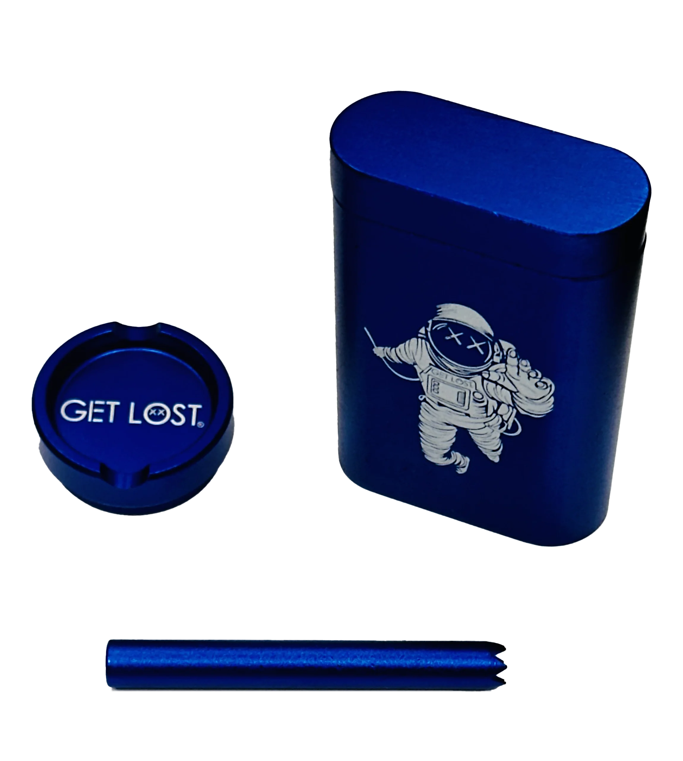 MDG-BLU-001 - Get Lost Aluminum Dugout Grinder (Blue) - Image 4