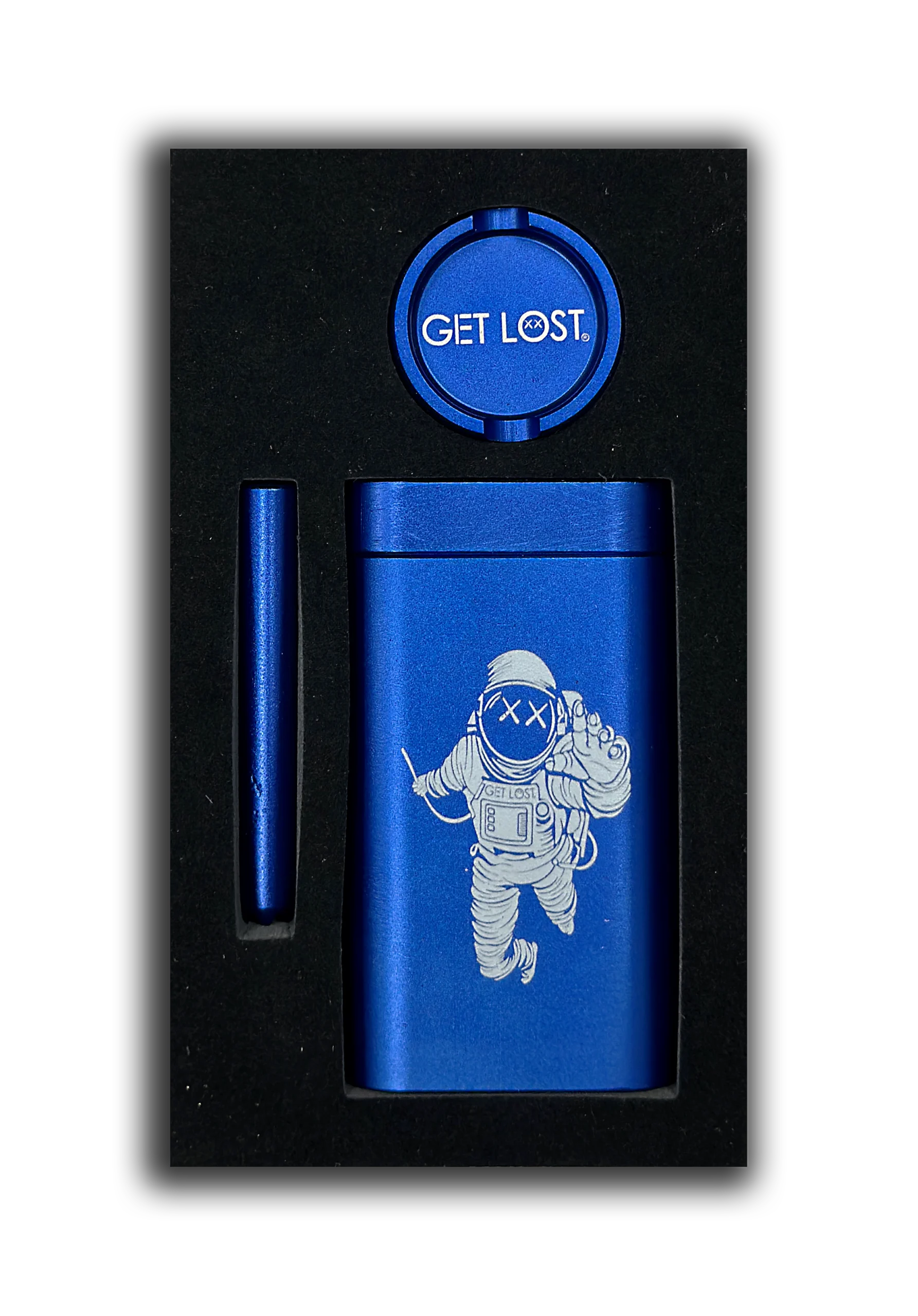 MDG-BLU-001 - Get Lost Aluminum Dugout Grinder (Blue) - Image 2