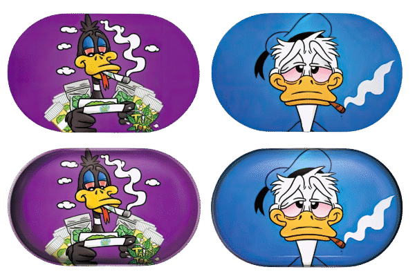 MTL006-3D Mini Tray With Lid - Doped Daffy and Donald Duck