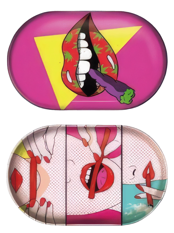 MTL012-3D Mini Tray With Lid - Funky Lips