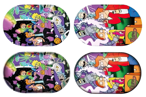 MTL029-3D Mini Tray With Lid - Simpsons and Friends
