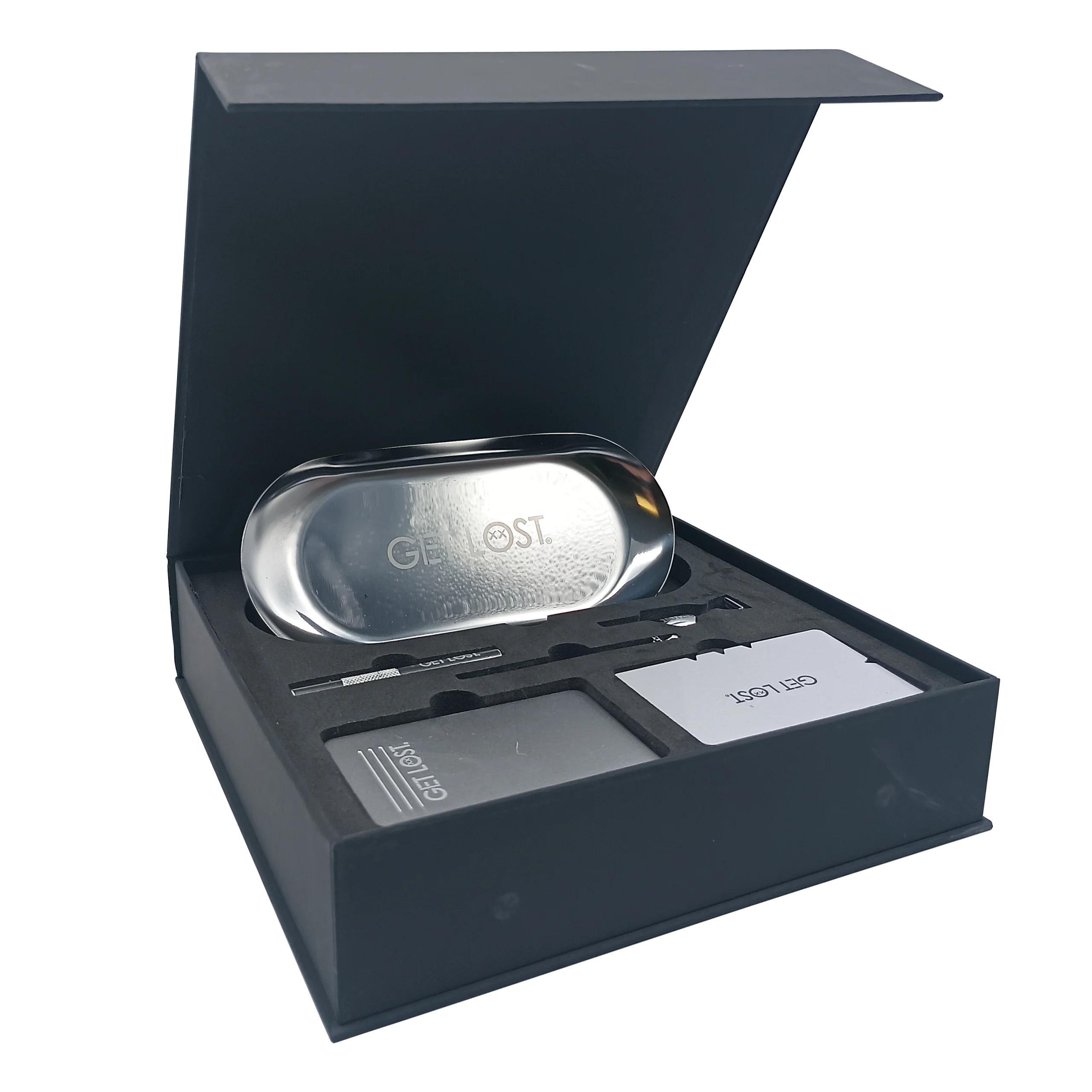 PSS-SLV-002 - Get Lost Premium Snuff Set (Silver) - Image 3
