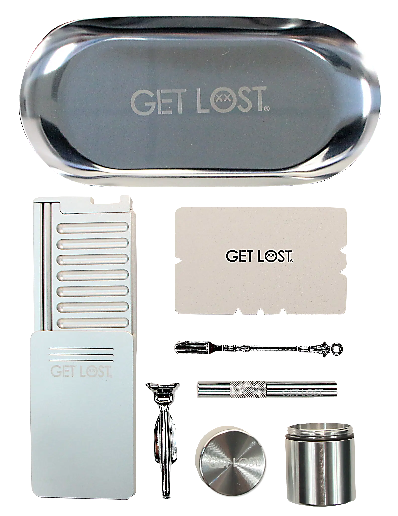 PSS-SLV-002 - Get Lost Premium Snuff Set (Silver) - Image 6