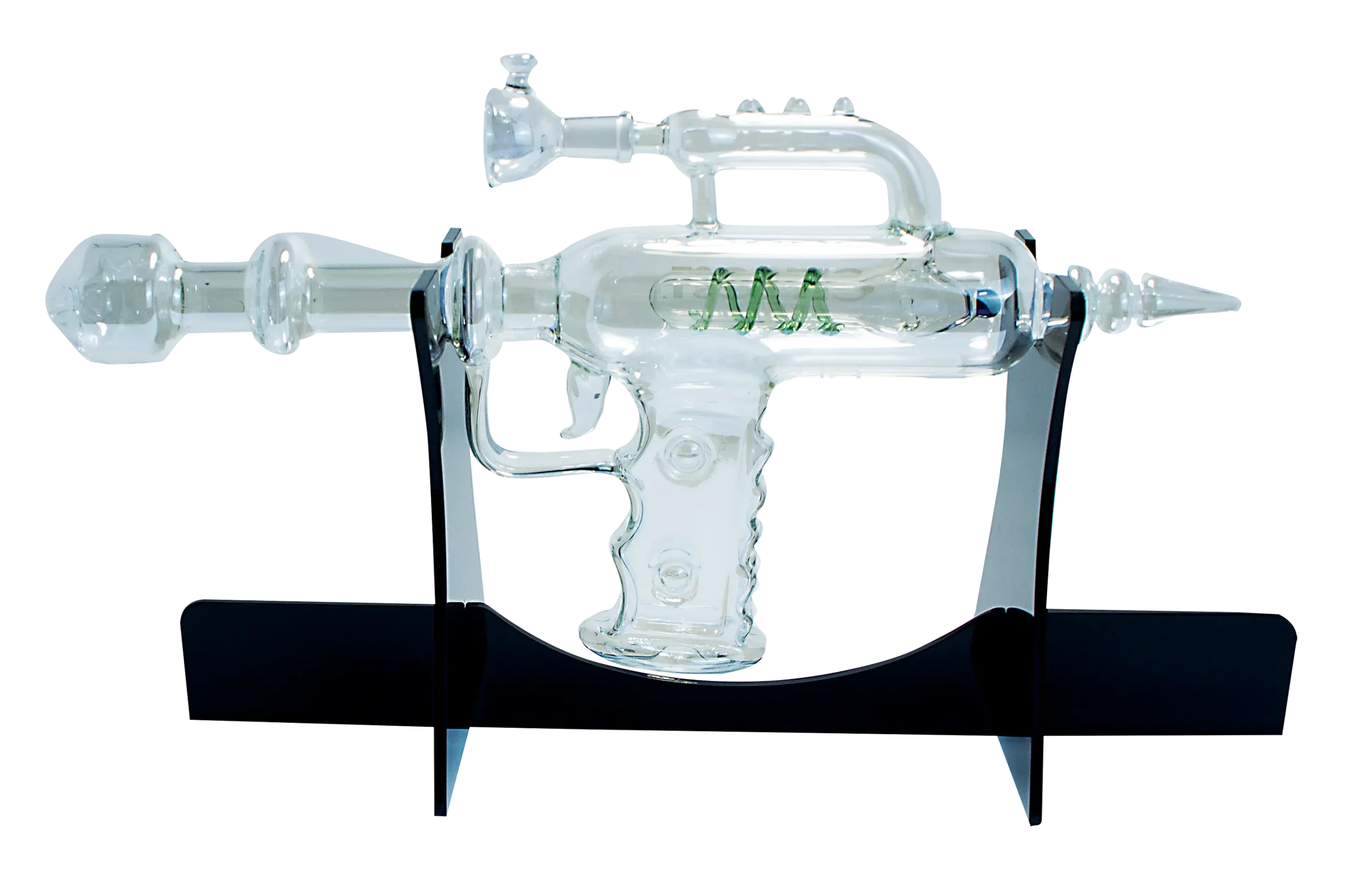 RGG-PLAT-004 - Get Lost RayGun Glass Water Pipe (Platinum) - Image 4