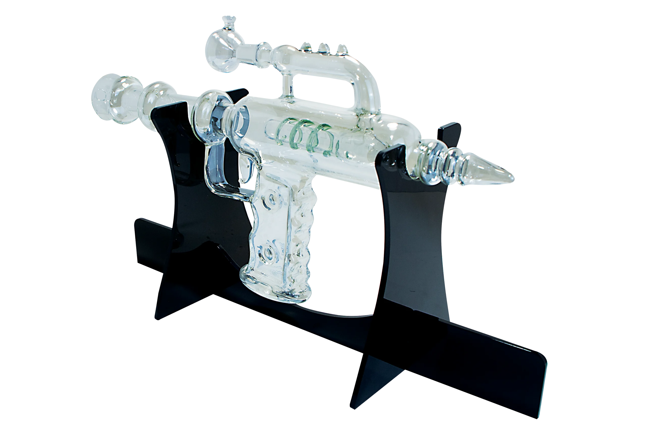 RGG-PLAT-004 - Get Lost RayGun Glass Water Pipe (Platinum) - Image 2