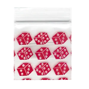 SAB-001 Apple Bag 10x10 (1000 Count) Red Dice