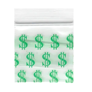 SAB-009 Apple Bag 10x10 (1000 Count) Dollar Sign