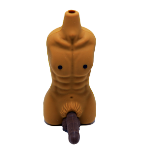 SHP-003 Silicone Hand Pipe - Black Penis