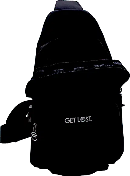 SPBK-BLK-001 Get Lost Smell-Proof Premium Shoulder Bag (Black) - Image 8