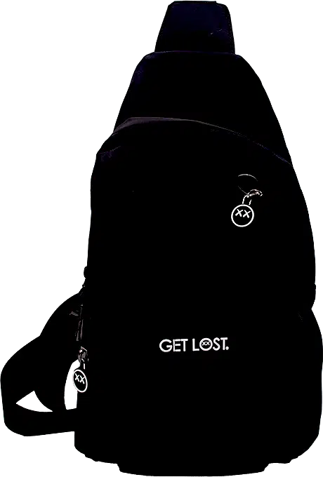 SPBK-BLK-001 Get Lost Smell-Proof Premium Shoulder Bag (Black) - Image 6
