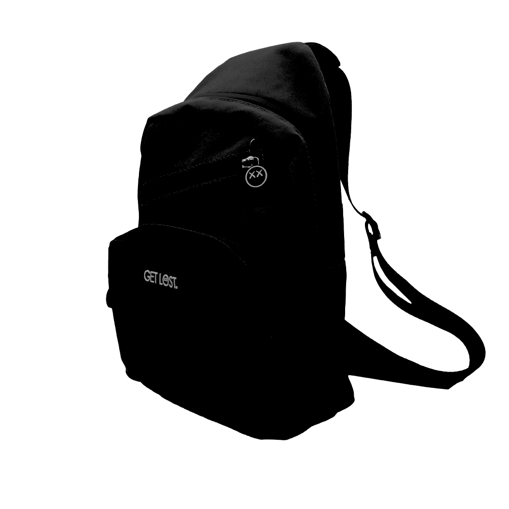 SPBK-BLK-001 Get Lost Smell-Proof Premium Shoulder Bag (Black) - Image 3