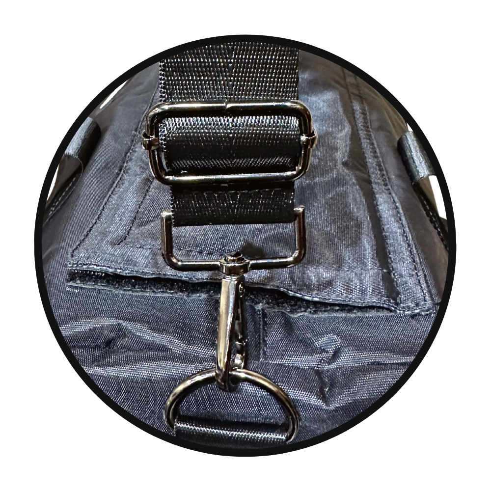 SPDB-BLK-001 Get Lost Smell-Proof Premium Duffle Bag (Black) - Image 8