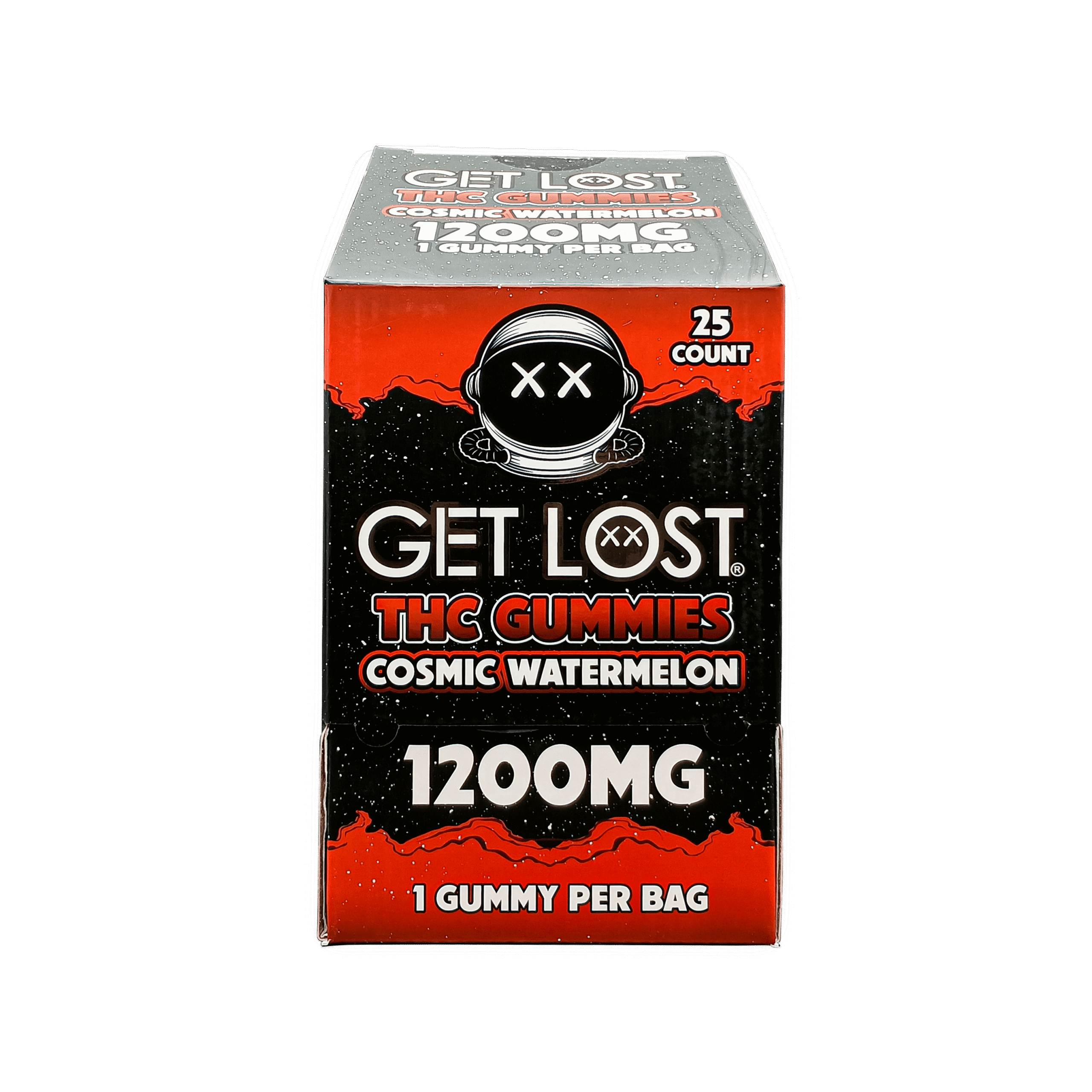 THCG-001 Get Lost THCP Gummies (Cosmic Watermelon) 1200 MG (25 Count)