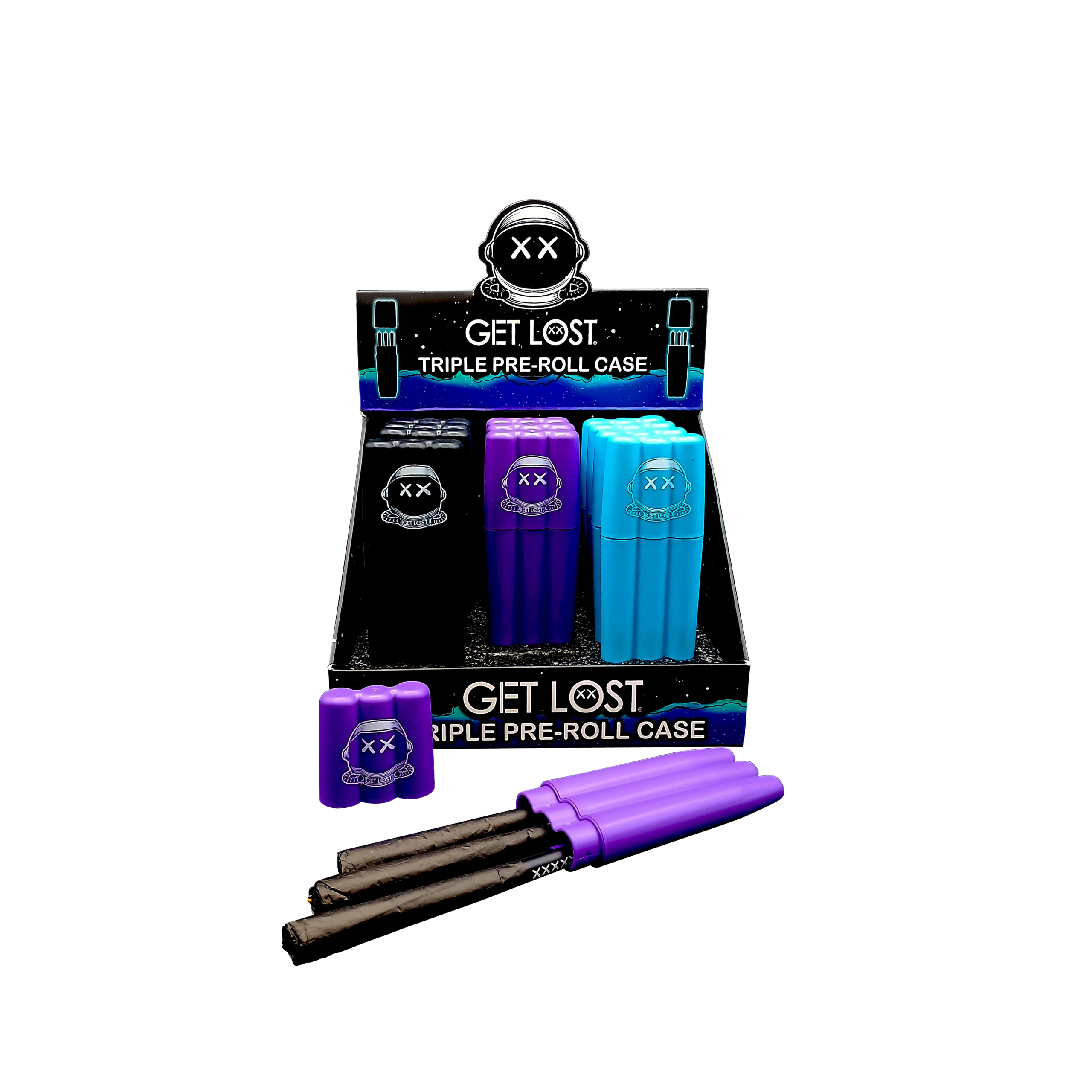 TPC-001 – Get Lost Triple Pre-Roll Case (12 Count)