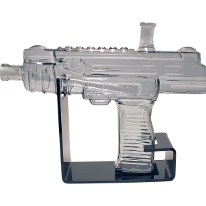 UZI-CBLK-002 UZI Water Pipe (Clear Black)