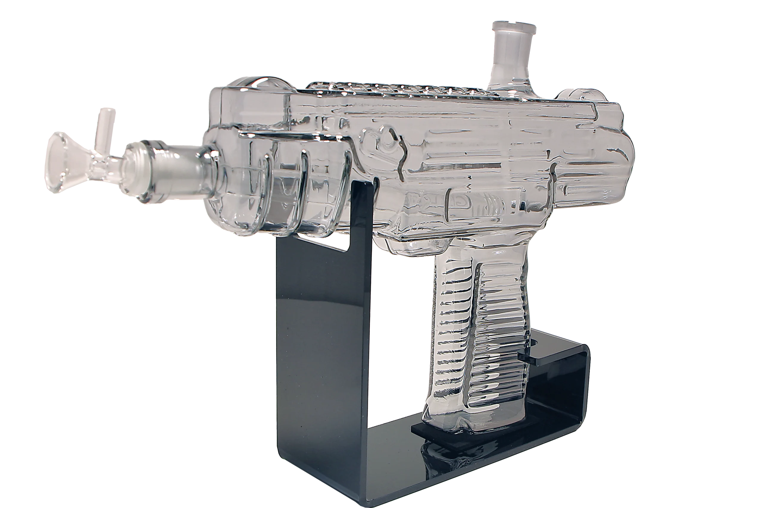 UZI-CBLK-002 UZI Water Pipe (Clear Black) - Image 3