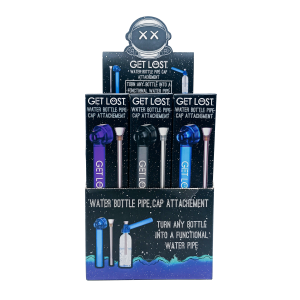 WBCA-12PK-001 Water Bottle Pipe Cap Attachment (12 Count)